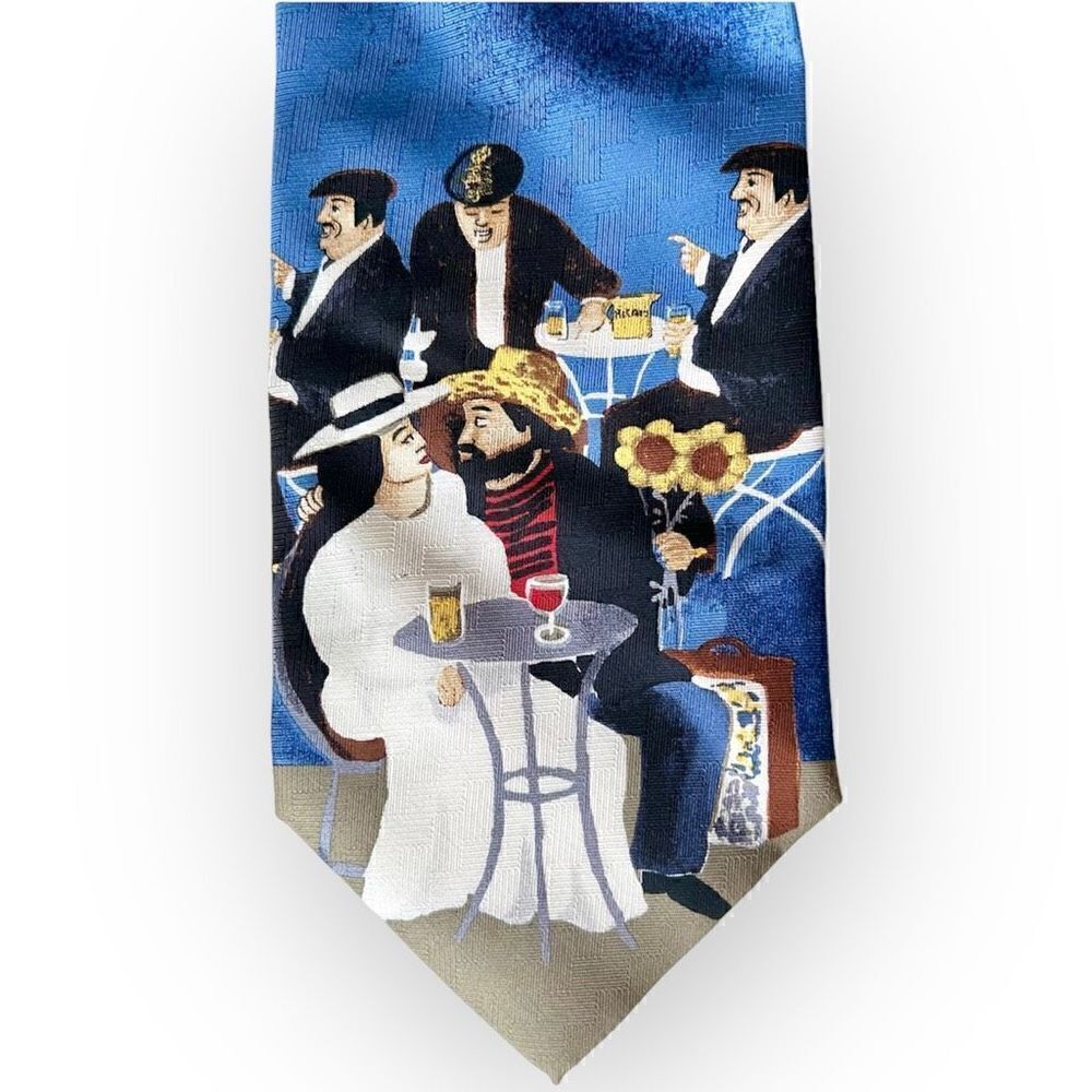 Vincent Van Gogh In Love Silk Necktie Guy Buffet Collection - Picture 2 of 6
